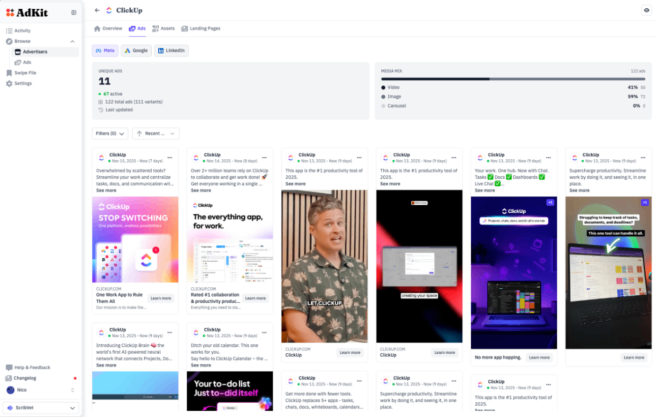 AdKit screenshot and logo